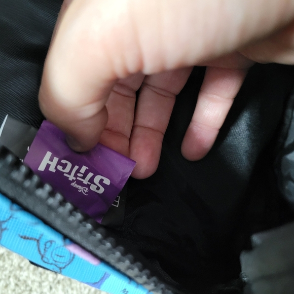 Disney Stitch Mini Backpack Bioworld Blue Handbag Purse 11"x9" Small LILO and - Picture 8 of 14